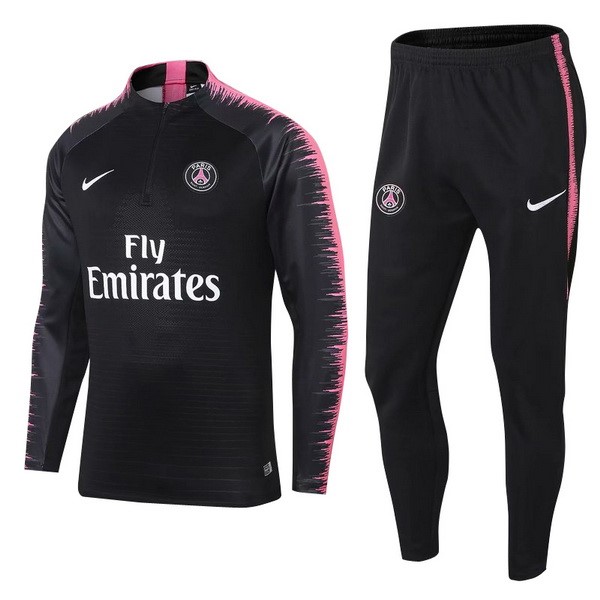 Survetement Football PSG 2018-19 Noir Rose